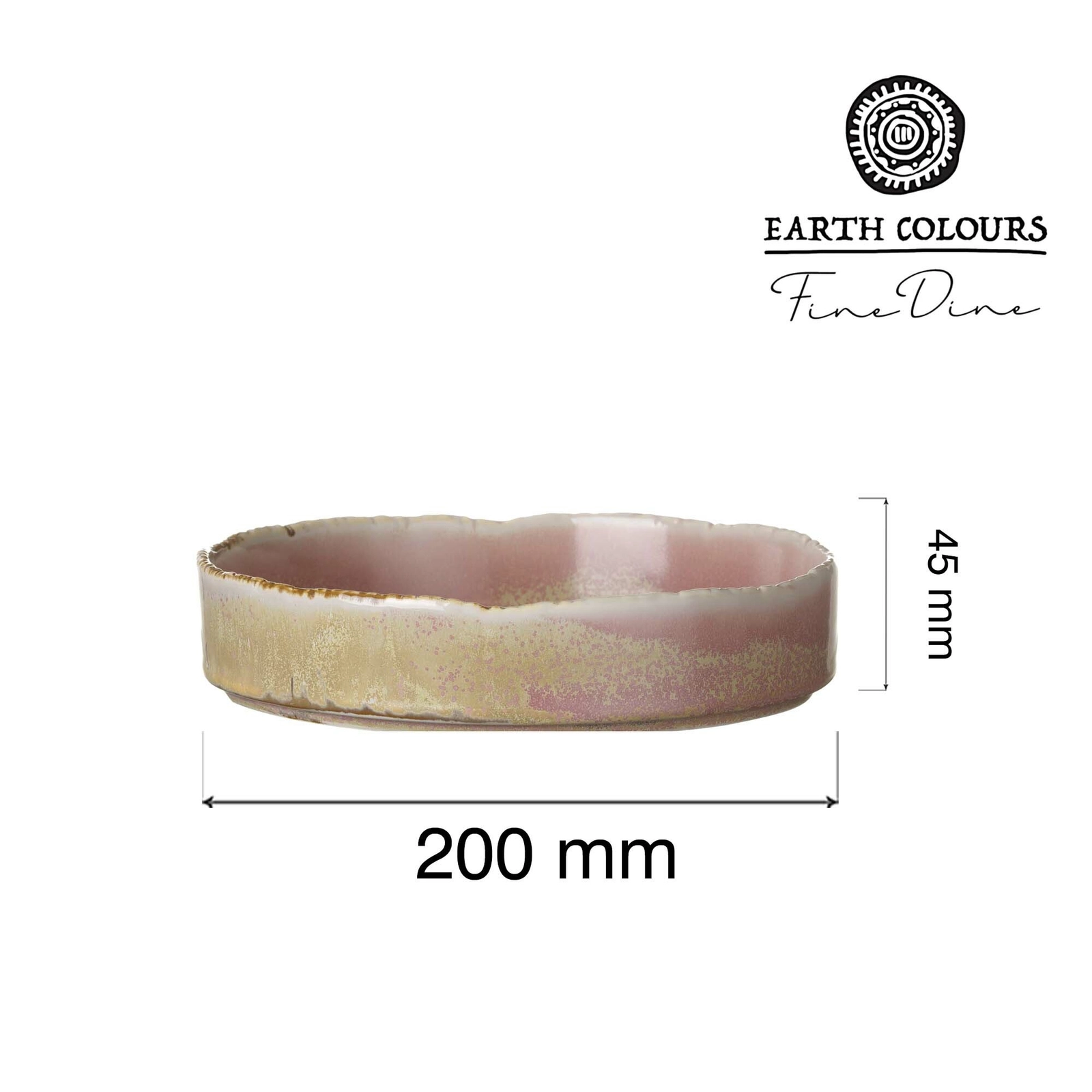 Talerz z wysokim rantem, Ø200 mm, różowy | FINE DINE, Rosa