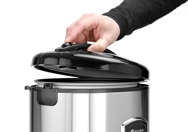 Urządzenie do gotowania ryżu i kaszy z funkcją gotowania na parze, 1,8 l, 230 V, 0,7 kW, ⌀280x285 mm | HENDI, Profi Line