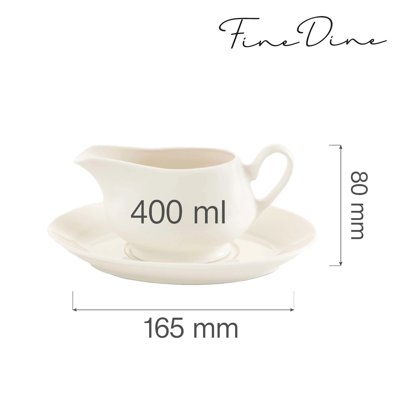 Sosjerka, 400 ml, Ø105 mm | FINE DINE, Crema