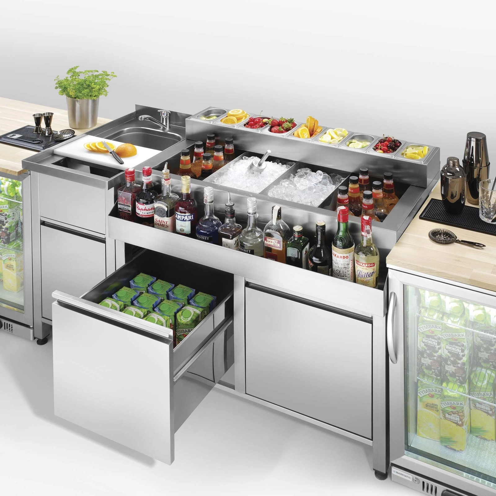 Stół barowy konstrukcyjny, 700×650×900 mm | BARMATIC, Oxygen