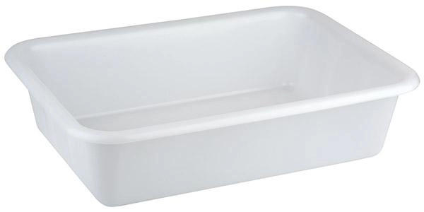 Pojemnik prostokątny z polietylenu 610x440x150 mm, biały | APS, 11940