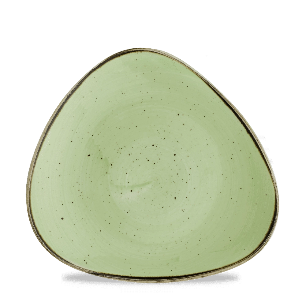 Talerz trójkątny, Ø230 mm | CHURCHILL, Stonecast Sage Green