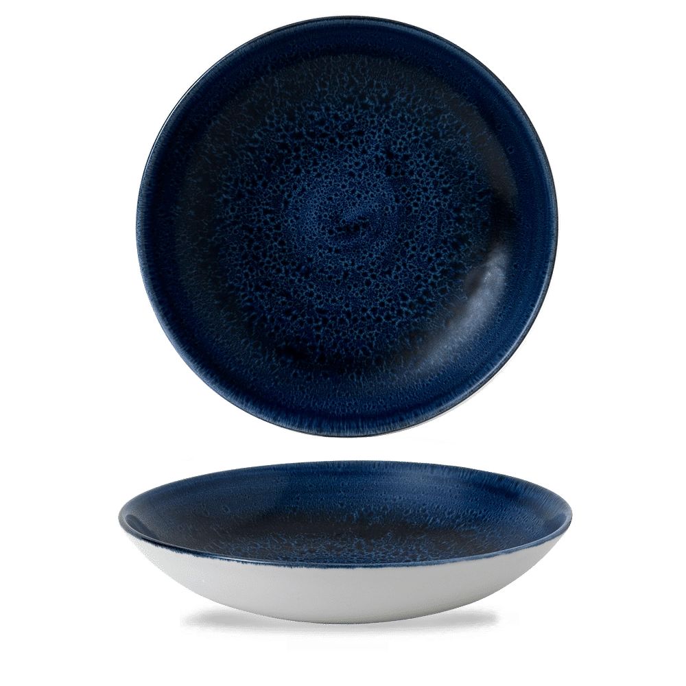 Miska coupe, Ø248 mm | CHURCHILL, Stonecast Plume Ultramarine