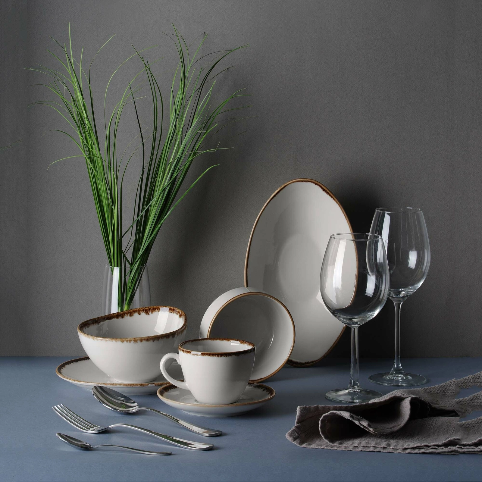 Talerz głęboki coupe, Ø230 mm, 900 ml, pomarańczowy | FINE DINE, Vanilla