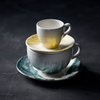 Spodek do espresso, Ø120 mm | CHURCHILL, Tide Gold