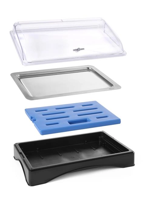 Taca chłodząca GN 1/1 z elementem chłodzącym, 555x357x175 mm | HENDI, 424186