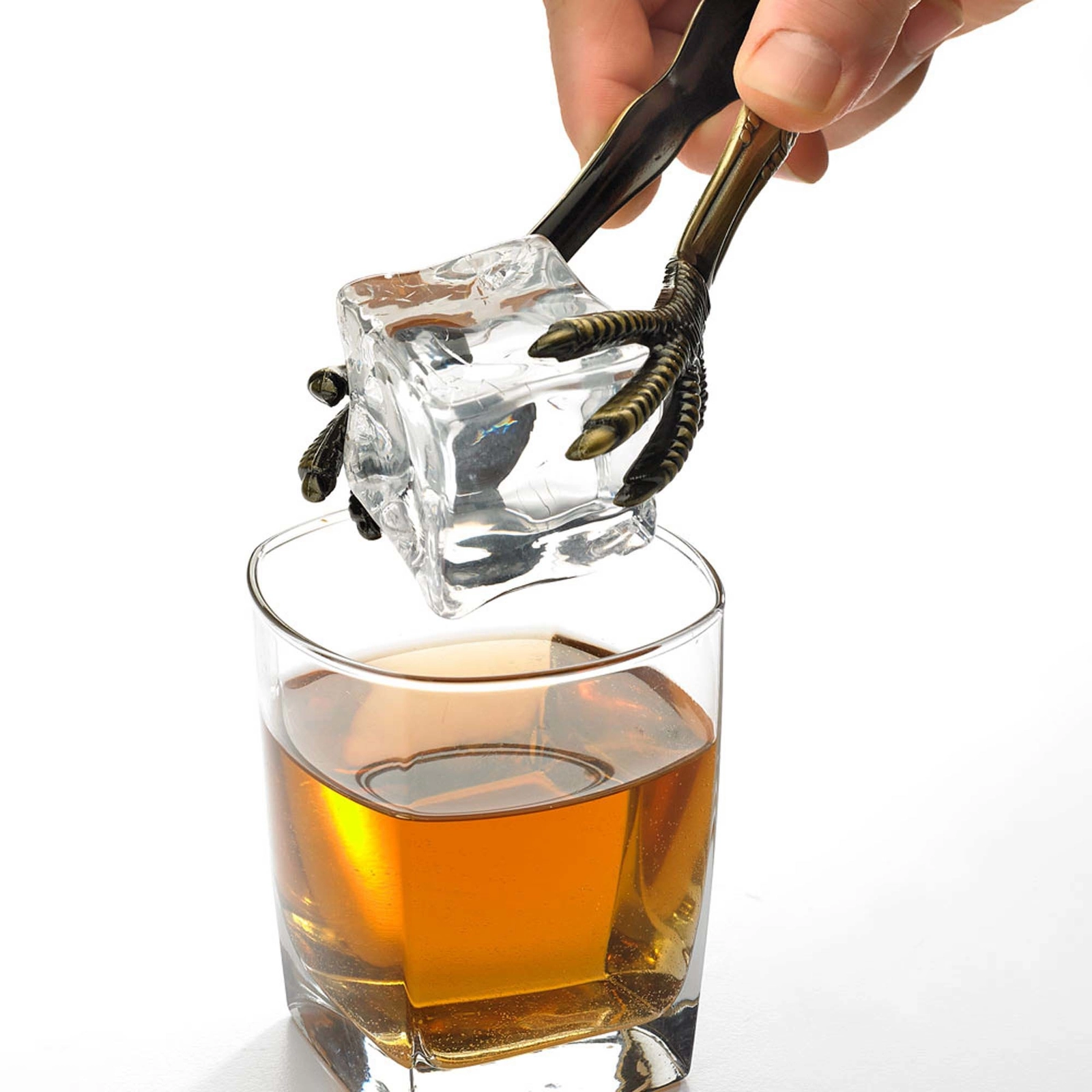 Szczypce do lodu „szpony”, beżowe | BARFLY, M37066