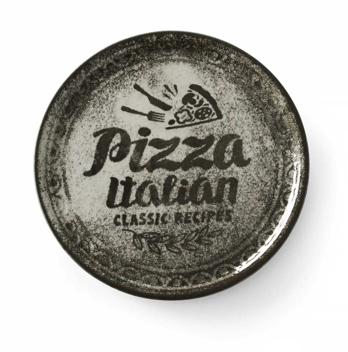 Talerz do pizzy, czarny, ⌀330 mm | HENDI, Recipe Collection