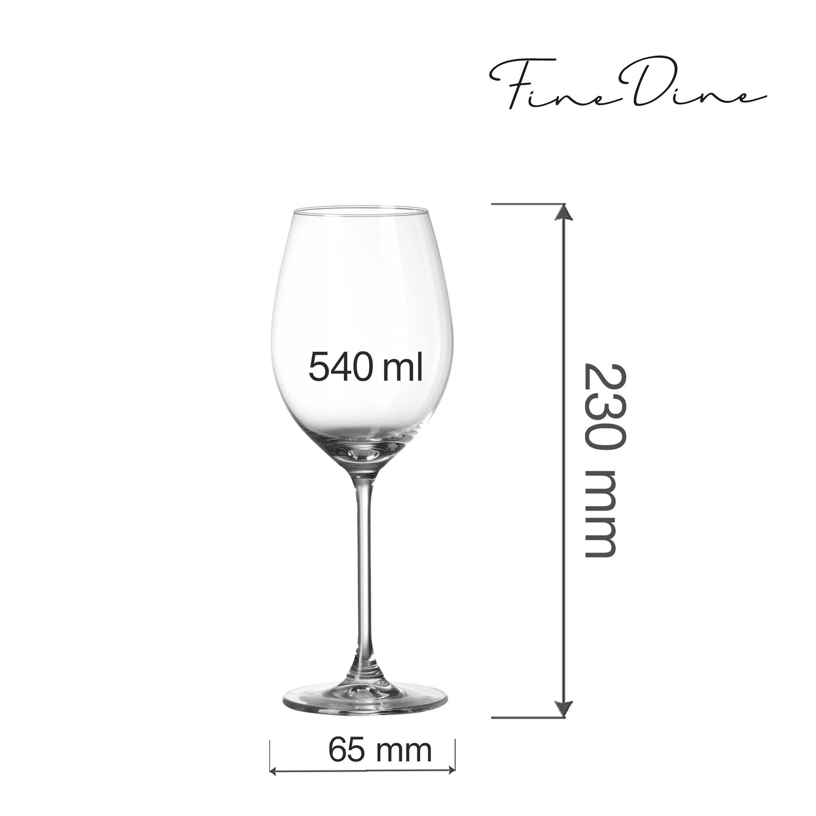 Kieliszek do wina, 540 ml | FINE DINE, Cantare
