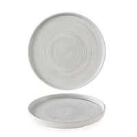 Talerz z wysokim rantem, Ø210 mm, szary | CHURCHILL, Stonecast Canvas Grey