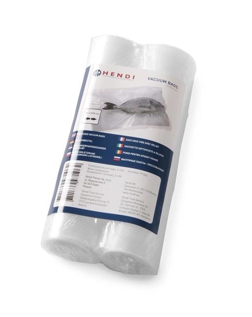 Worki moletowane do pakowarek listwowych, zestaw 2 szt., 200x6000 mm | HENDI, 971444