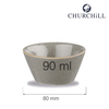 Naczynie do dipów, Ø80 mm, 90 ml | CHURCHILL, Stonecast Peppercorn Grey