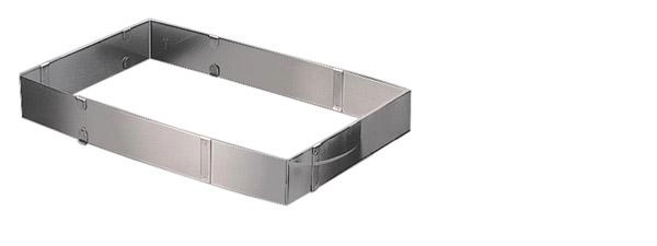 Rant cukierniczy regulowany z uchwytem, 340–540×190–340×50 mm | APS, 00042