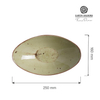 Miska łódka, 250x160 mm, zielona | FINE DINE, Olive