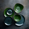 Talerz płytki Ø260 mm, zielony | CHURCHILL, Stonecast Sorrel Green