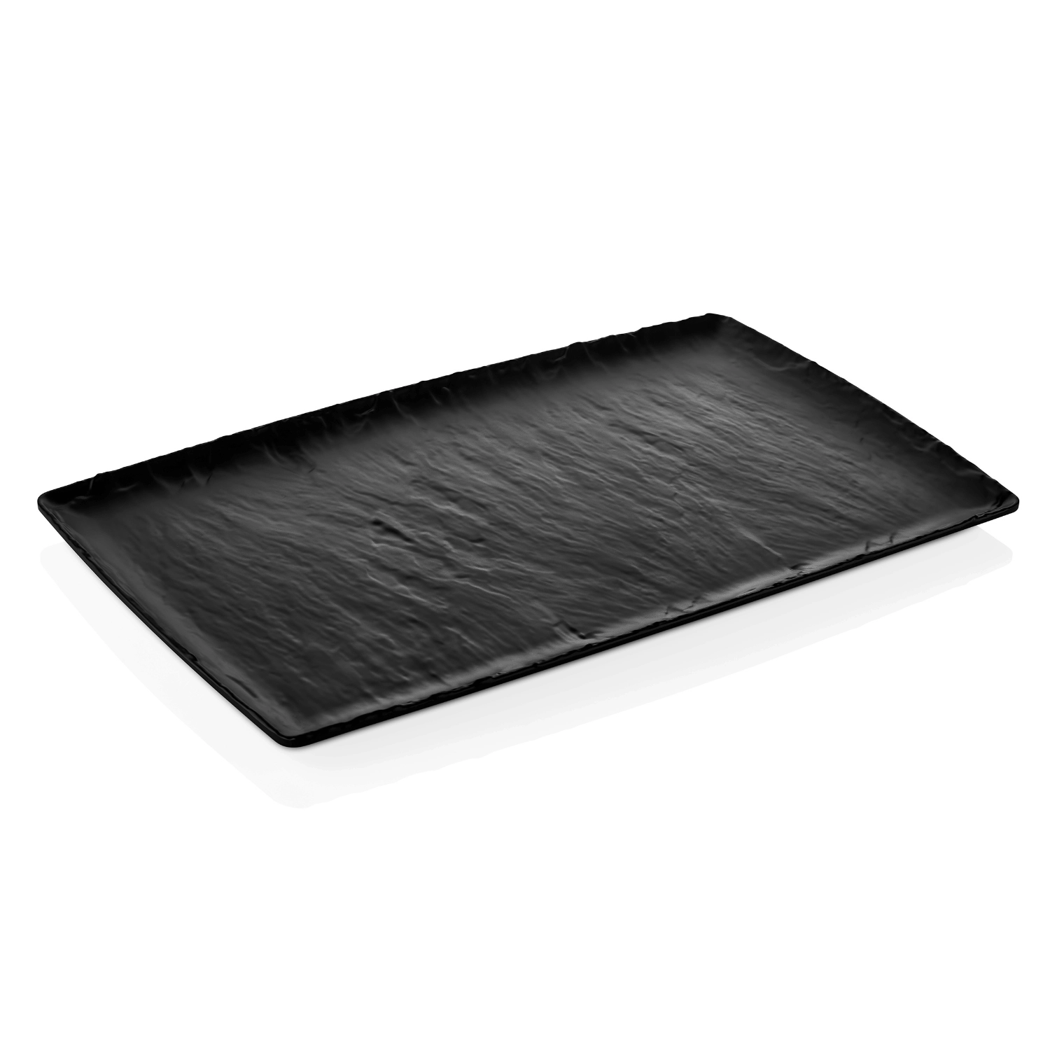 Półmisek z melaminy GN 1/3, 176×325 mm, czarny | FINE DINE, Rock