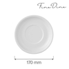 Spodek do bulionówki, Ø170 mm | FINE DINE, Bianco