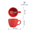 Filiżanka do espresso, 80 ml | PORLAND, Seasons Magma