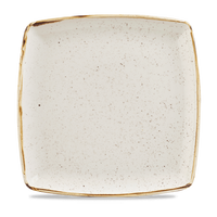 Talerz kwadratowy głęboki, 300×300 mm | CHURCHILL, Stonecast Barley White