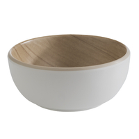 Miska z melaminy 0,1 l, 85x35 mm, biało-brązowa | APS, 84930