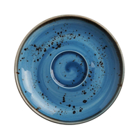 Spodek do cappuccino, Ø160 mm, niebieski | FINE DINE, Iris