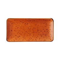 Talerz prostokątny, 300x150 mm, pomarańczowy | FINE DINE, Dahlia