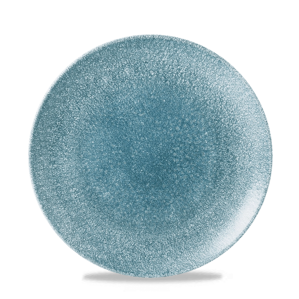 Talerz płytki, Ø217 mm | CHURCHILL, Raku Topaz Blue