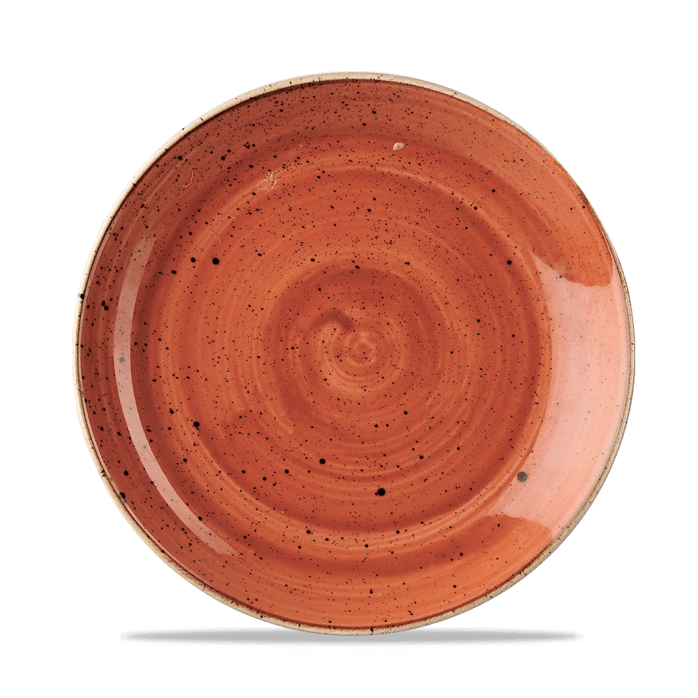 Talerz płytki, Ø217 mm | CHURCHILL, Stonecast Spiced Orange
