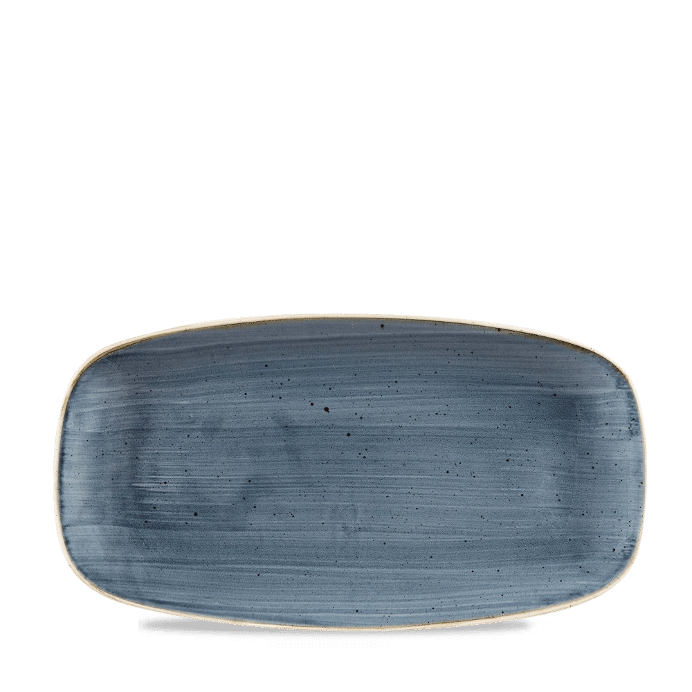 Talerz prostokątny, 298x153 mm | CHURCHILL, Stonecast Blueberry