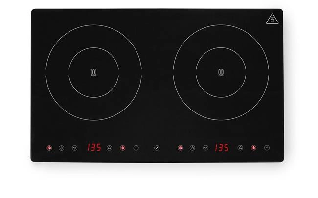 Kuchenka indukcyjna podwójna, 3,5 kW, 230 V, 608×405×54 mm | HENDI, Kitchen Line