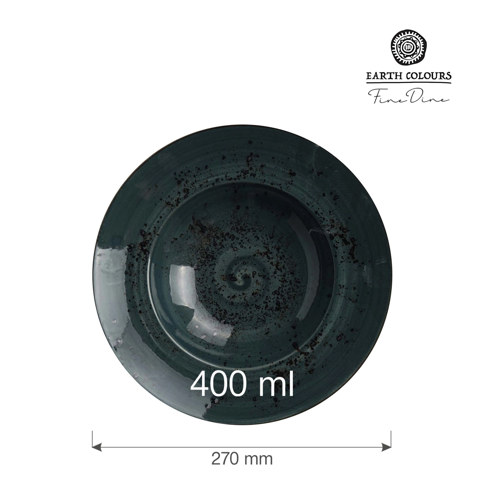 Talerz do pasty, Ø270 mm, 400 ml, szary | FINE DINE, Arando