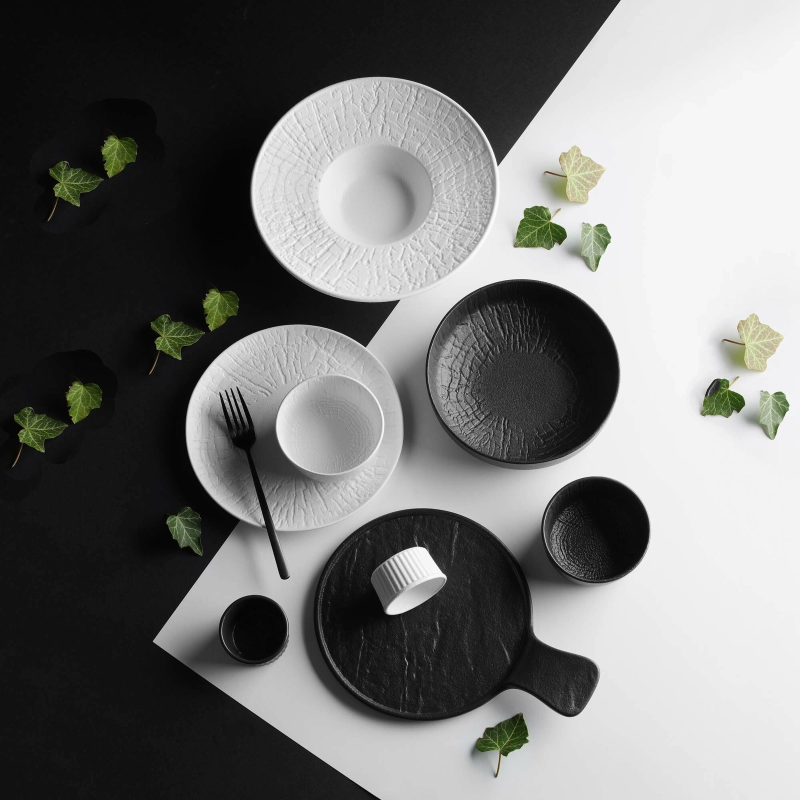 Miska płytka, Ø200 mm, 1200 ml, biały | FINE DINE, Nordic