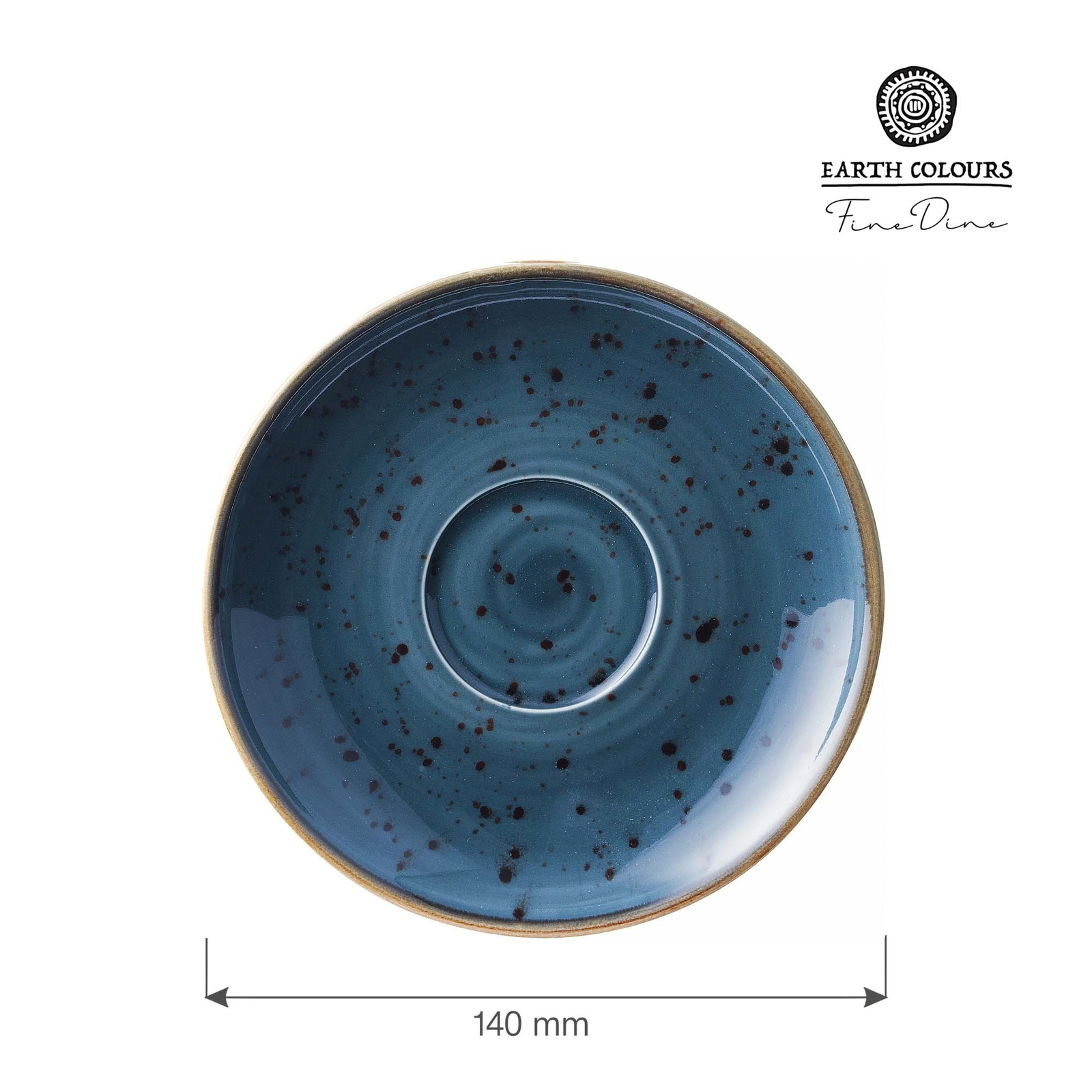Spodek, Ø140 mm, niebieski | FINE DINE, Iris