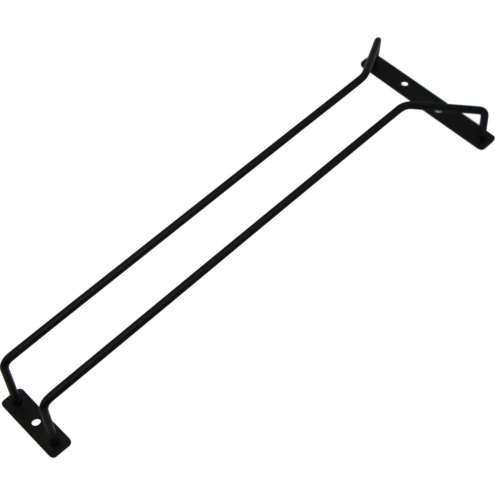 Wieszak na kieliszki 1-rzędowy 400 mm, czarny | STALGAST, 478011