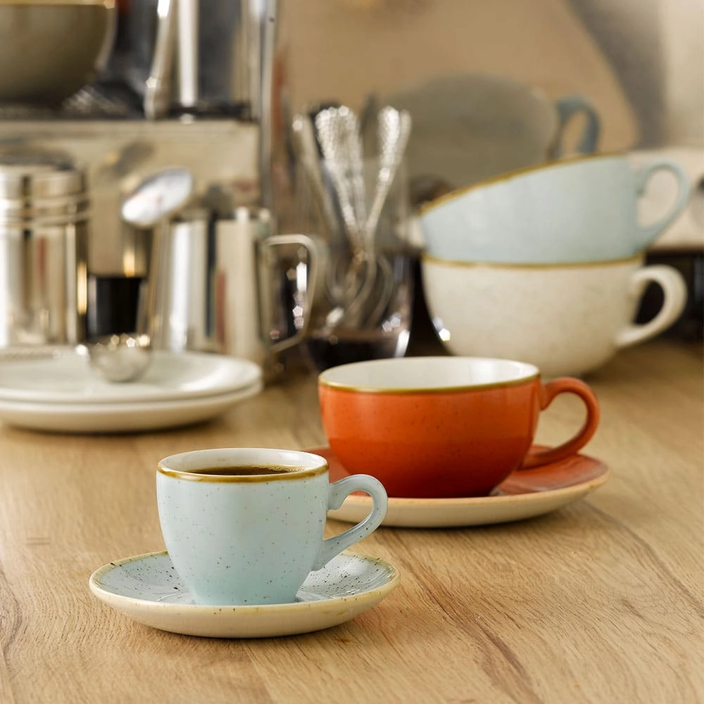Filiżanka do espresso, 90 ml | CHURCHILL, Stonecast Duck Egg Blue
