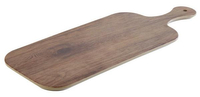 Taca z melaminy 400x200 mm, prostokątna, ciemny dąb | APS, Oak