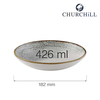Miska coupe, 182 mm | CHURCHILL, Homespun Accents Jasper Grey