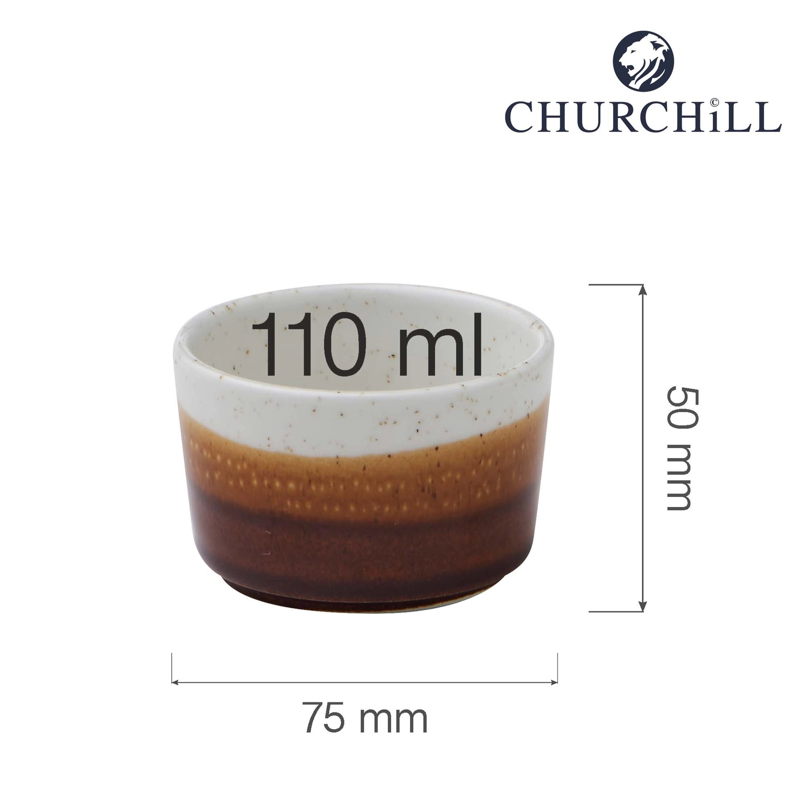 Naczynie na dipy Ø75 mm | CHURCHILL, Nourish Siena Barley White