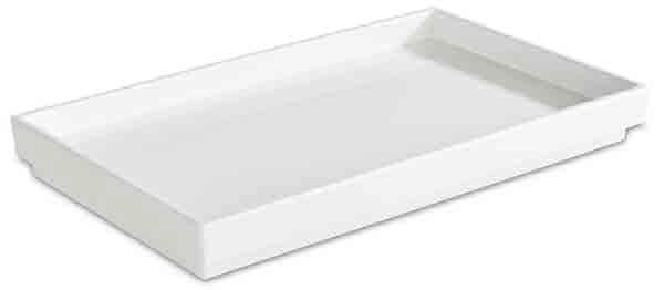 Taca GN 2/3, 354x325x30 mm, z melaminy, biała | APS, Asia Plus