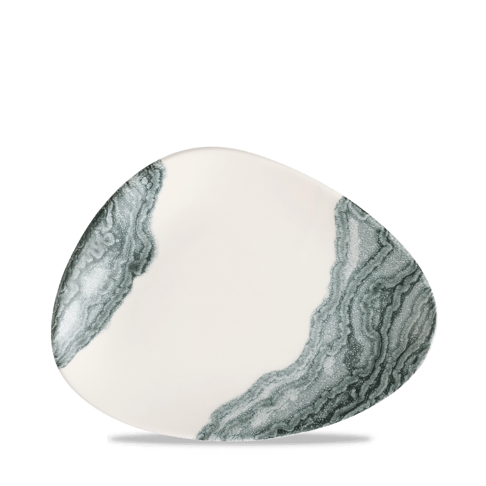 Talerz trójkątny szefa kuchni, 300×210 mm | CHURCHILL, Tide Black