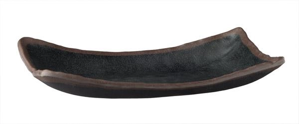 Półmisek prostokątny z melaminy 265x165x40 mm, czarny | APS, Marone