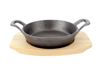 Żeliwne naczynie z drewnianą podstawką, ø155 mm | FINE DINE, 5112637