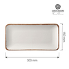 Talerz prostokątny, 300x150 mm, pomarańczowy | FINE DINE, Vanilla