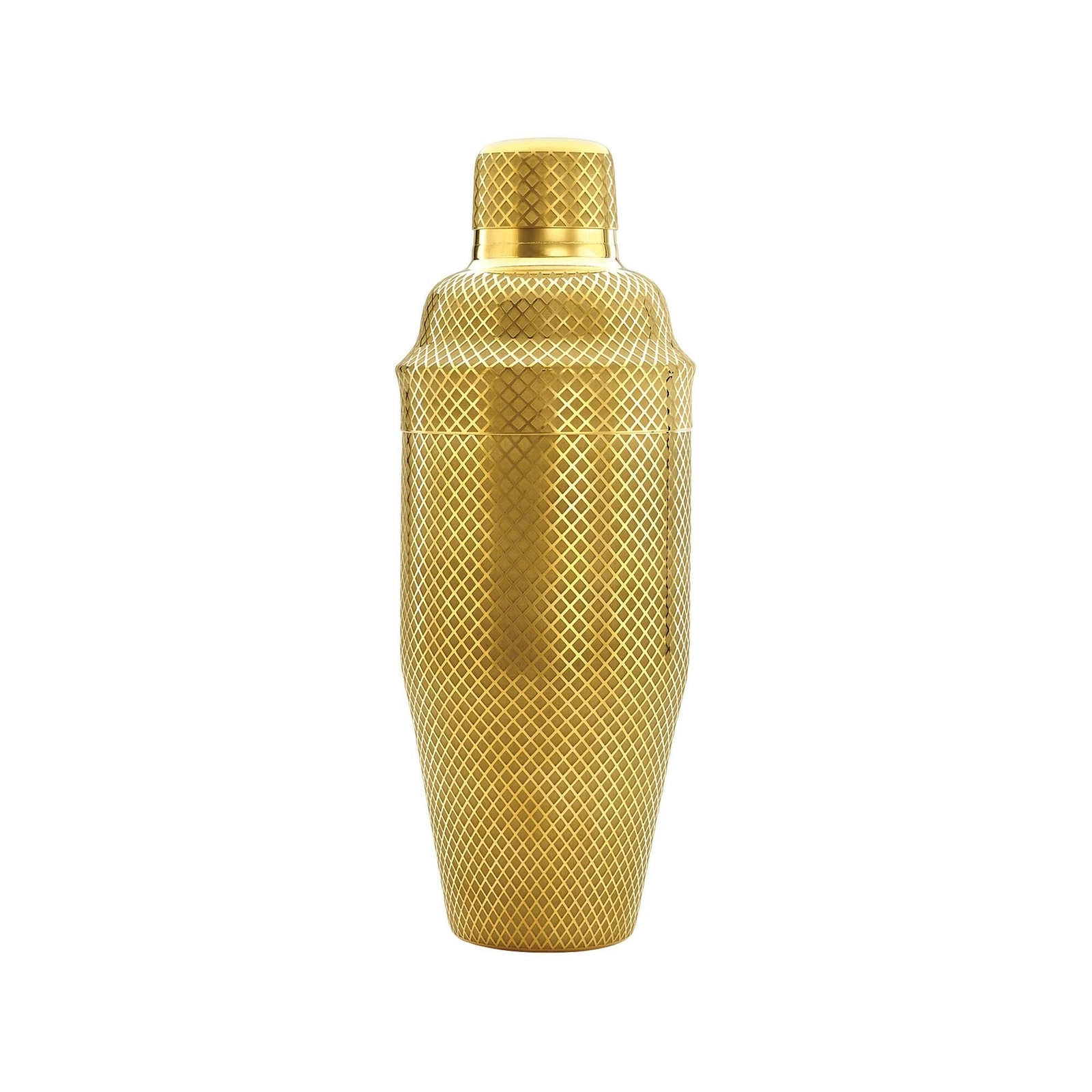 Shaker barmański 3-częściowy w stylu japońskim Diamond Lettice, ze stali nierdzewnej, złoty, 700 ml | BARFLY, Diamond Lettice