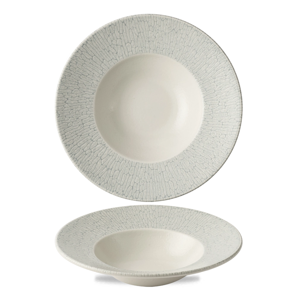 Miska z szerokim rantem, Ø240 mm, 280 ml, szara | CHURCHILL, Delta Grey