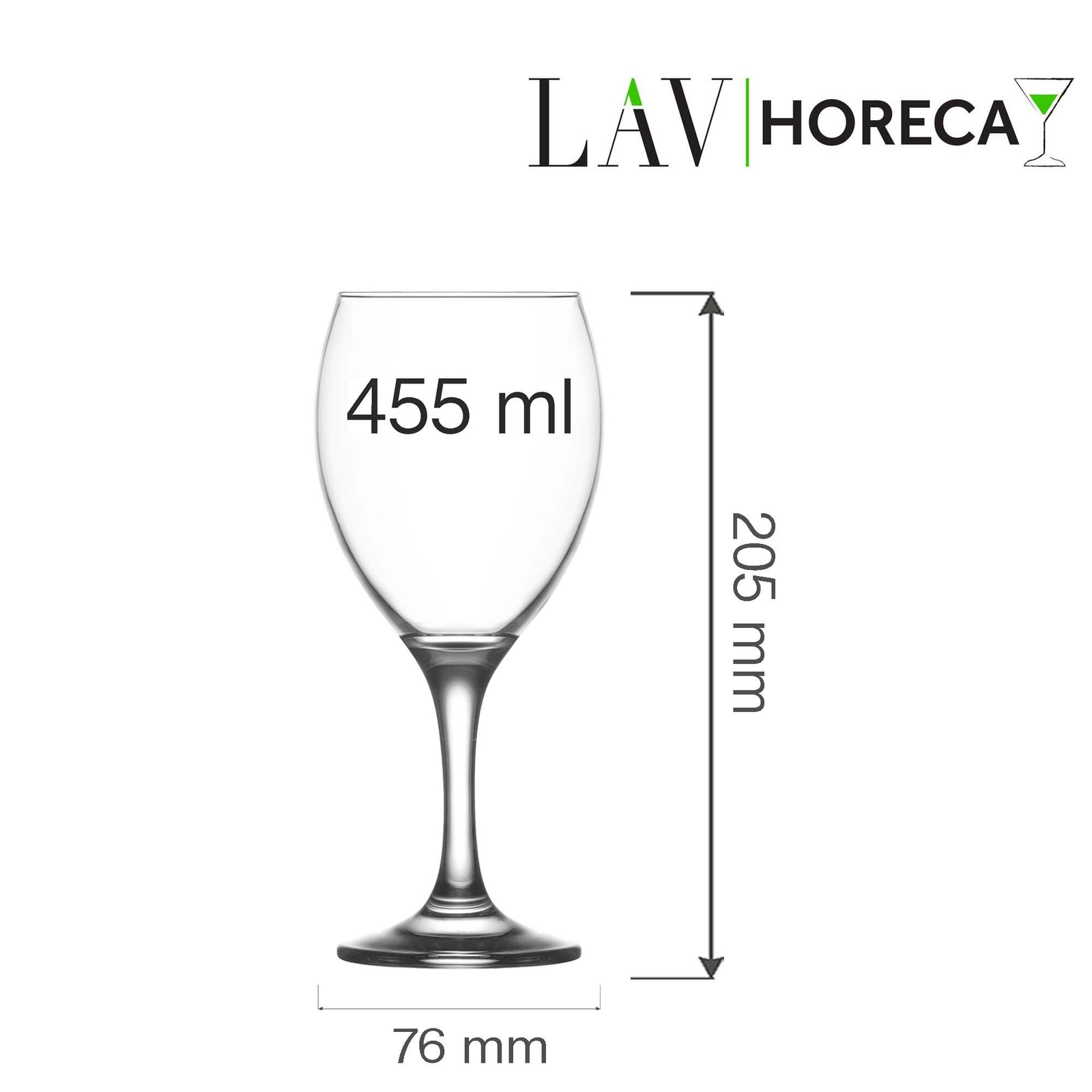 Kieliszek do wina, 455 ml | LAV, Aspen