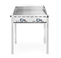 Grill gazowy 2-palnikowy Green Fire, 11,6 kW, 740x612x825 mm | HENDI, Profi Line