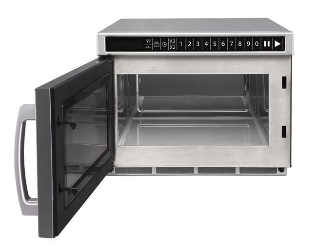Kuchenka mikrofalowa programowalna z USB, 1,8 kW, 230 V, 560×419×336 mm | HENDI, 281376