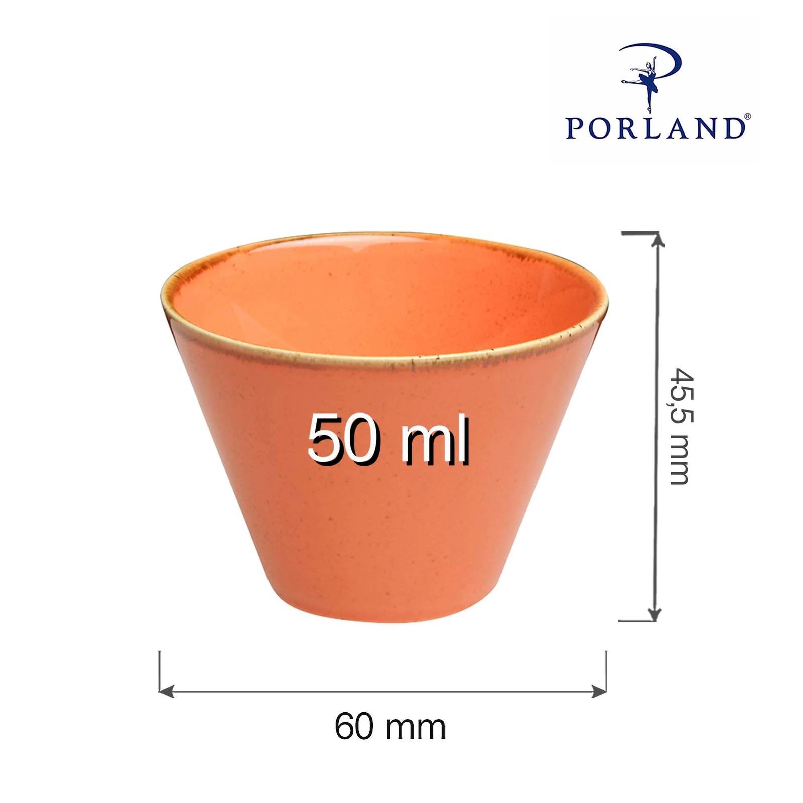 Miska stożkowa, 50 ml | PORLAND, Seasons Amber