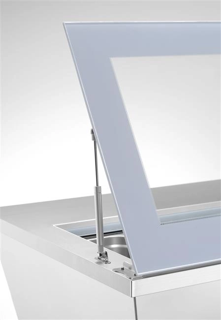 Witryna mroźnicza nastawna, 220-240V, 0,21 kW, 867x735x373 mm | ARKTIC, 233689